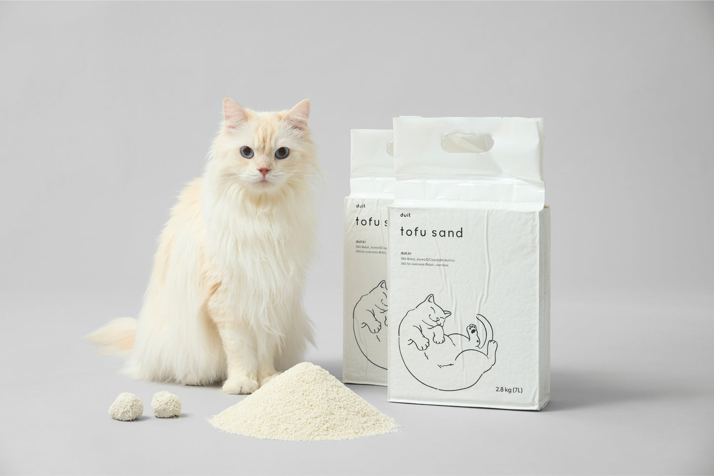 Duit Tofu Sand 豆腐貓砂2.8KG x 3