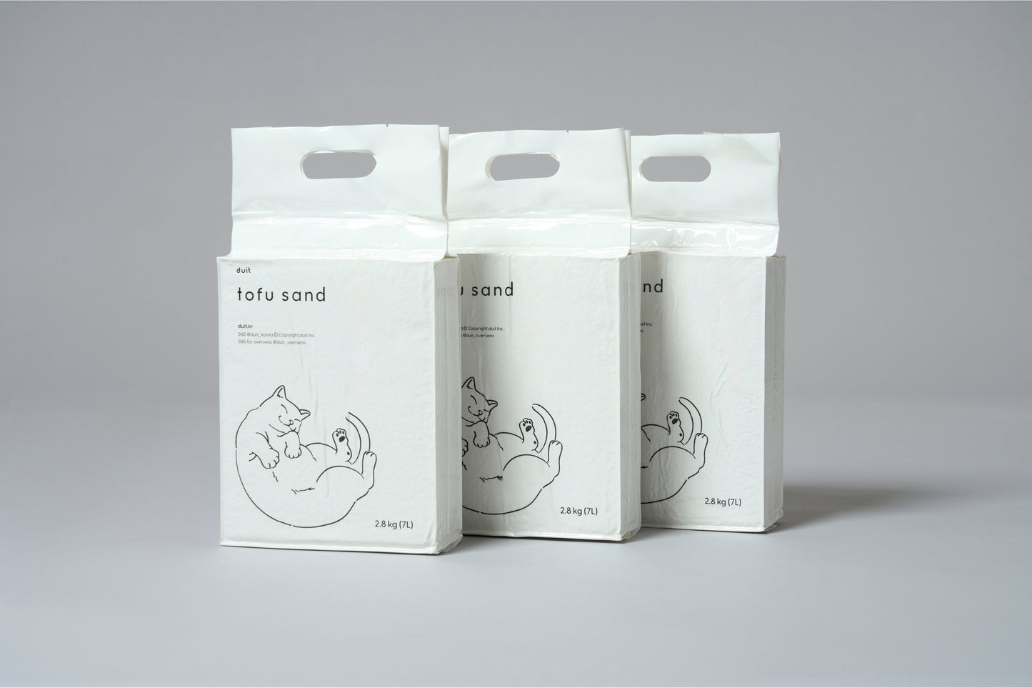 Duit Tofu Sand 豆腐貓砂2.8KG x 3