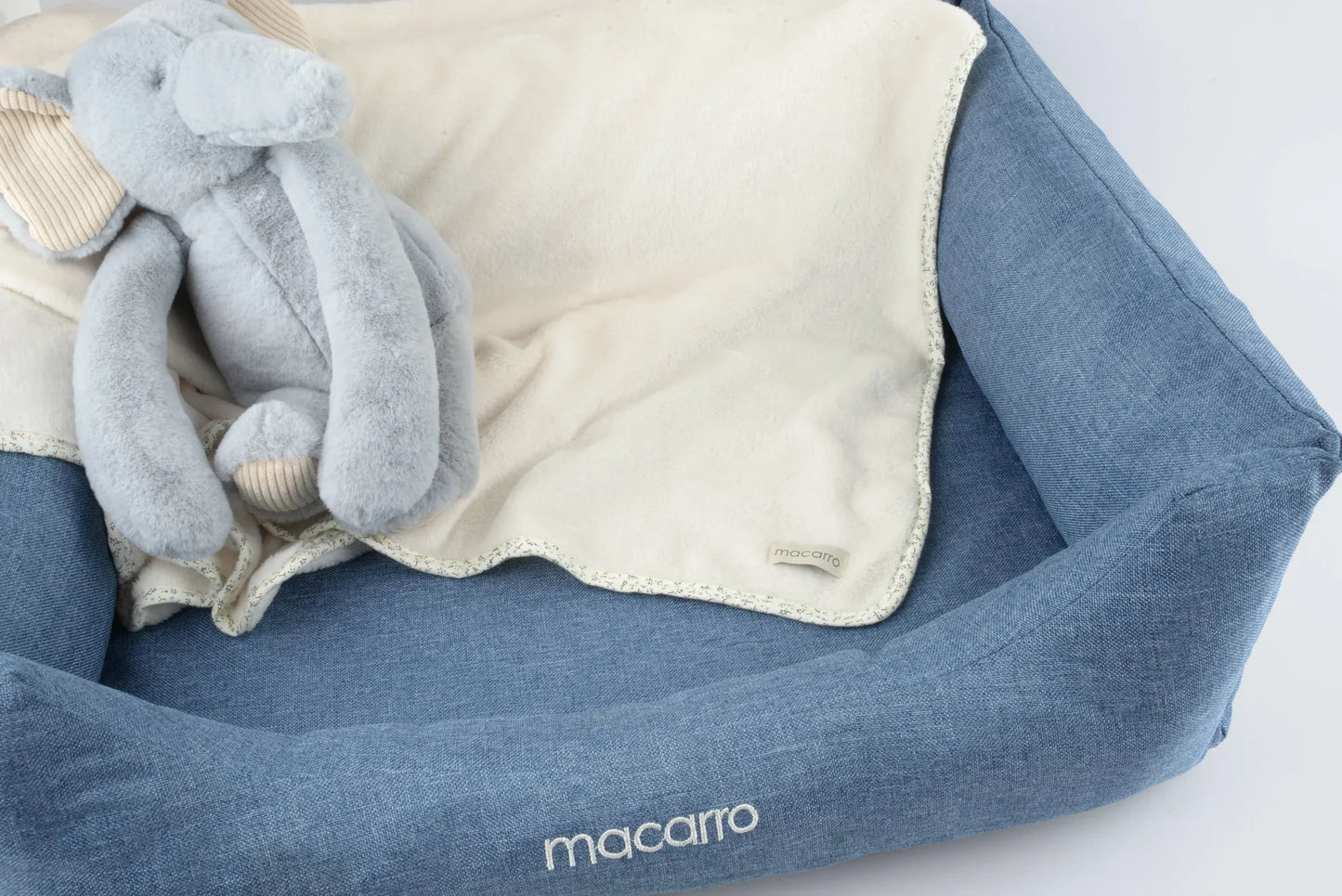 macarro 發聲玩具舒眠毯組—小象Elly