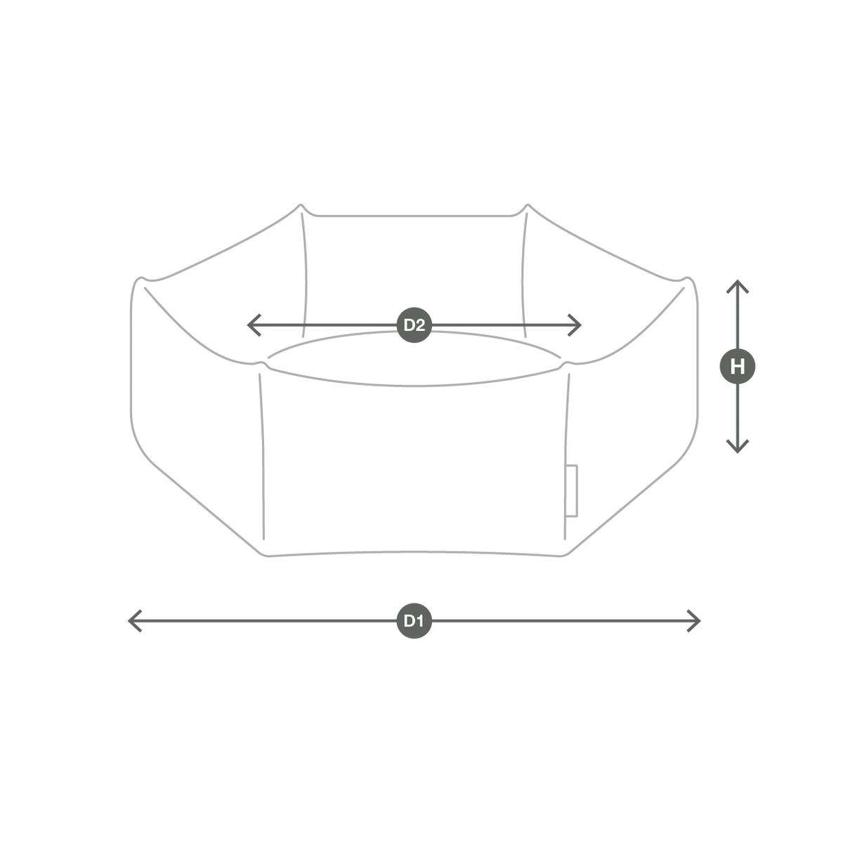 MiaCara Calma Bed Hexagon