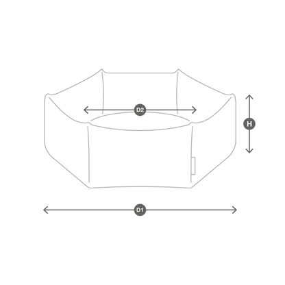 MiaCara Calma Bed Hexagon